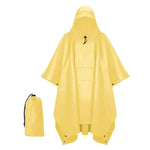 Portable Hooded Rain Poncho Waterproof Outdoor Protection Jacket