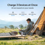Portable 60W Foldable Solar Panel Charger for Outdoor Power