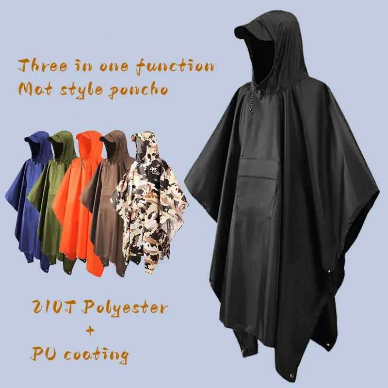 Outdoor Hooded Raincoat Jacket