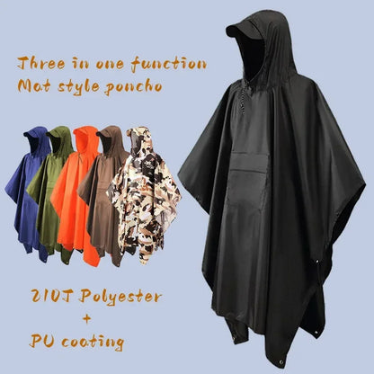 Outdoor Hooded Raincoat Jacket