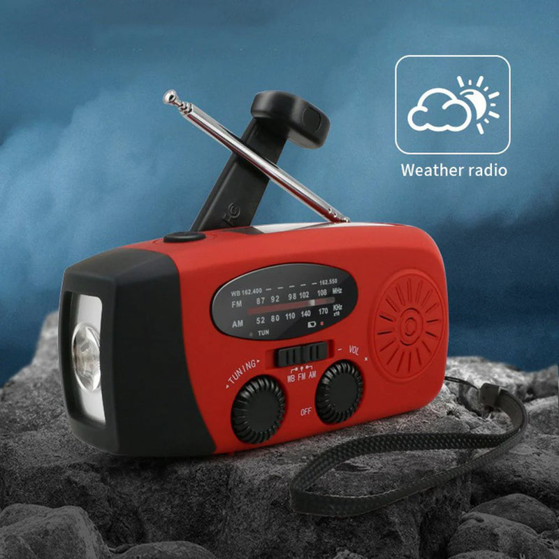 Emergency Weather Radio Power Bank with Flashlight