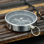 Portable Aluminum Survival Compass Outdoor Navigation Tool