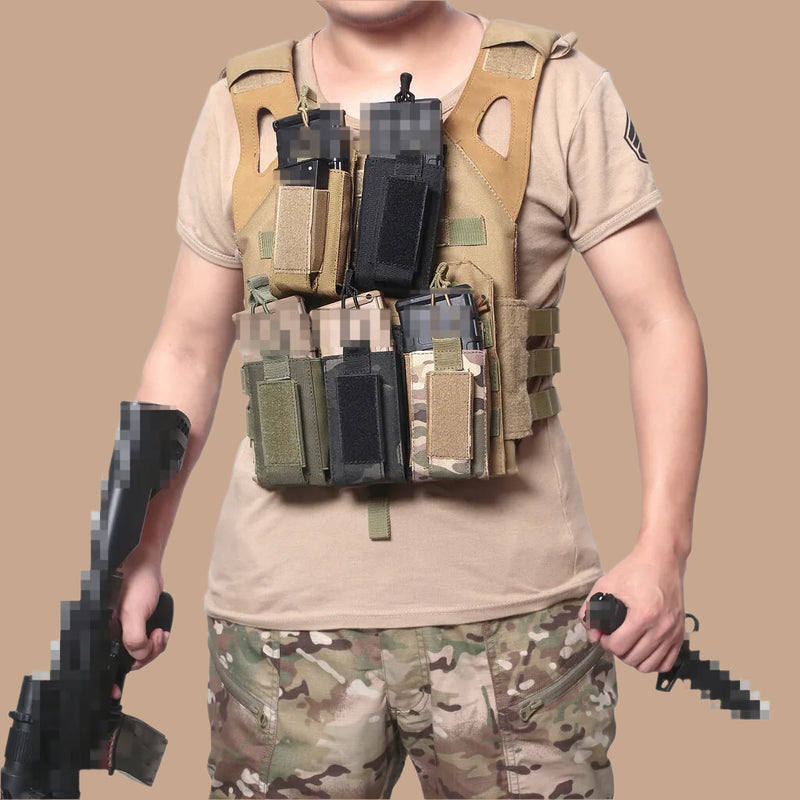 Tactical MOLLE Rifle & Pistol Magazine Pouch